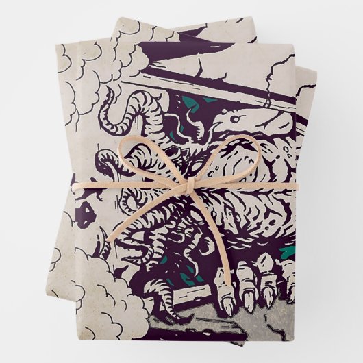 Oh Cthulhu Monster T-Shirt Inpakpapier Vel (In situ)