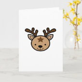 Oh Cute Deer Minimaal Design Kaart (Gele Bloem)