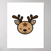 Oh Cute Deer Minimal Design  Poster (Voorkant)