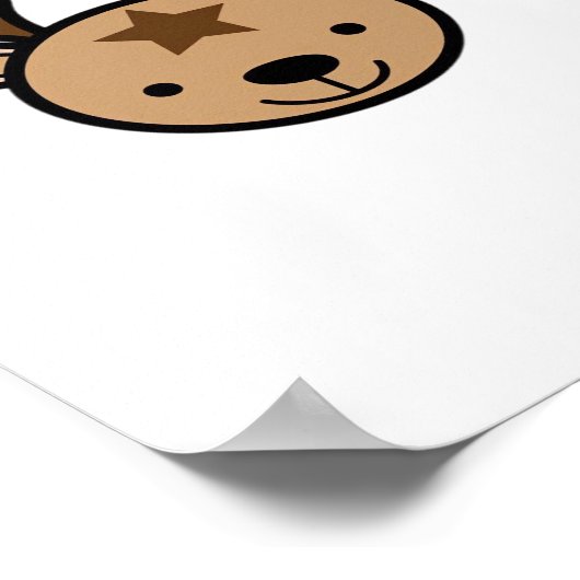 Oh Cute Deer Minimal Design  Poster (Hoek)