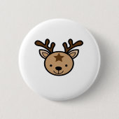 Oh Cute Deer Minimal Design  Ronde Button 5,7 Cm (Voorkant)