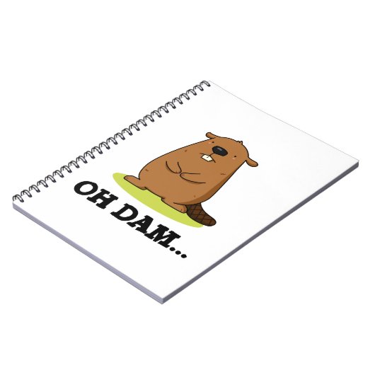 Oh Dam Grappige Bever Punt Notitieboek (Linkerzijde)