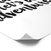 Oh Darling Laten we avonturiers zijn Poster (Hoek)