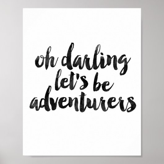 Oh Darling Laten we avonturiers zijn Poster (Voorkant)