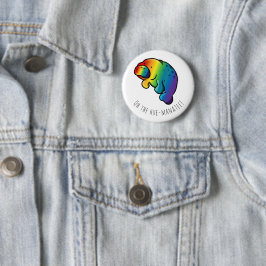 Oh de hue-manatee badge ronde button 5,7 cm