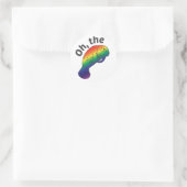 Oh de Hue Manatee Ronde Sticker (Tas)