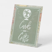 "Oh de plaatsen..." Baby shower Kaarten & Geschenk Reclamebord Met Voetstuk (Voorkant)