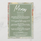 "Oh de plaatsen..." Baby Shower Menu (Voorkant)
