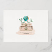 Oh, de plaatsen die de reis van de Schoonjongen sc Folie Uitnodiging (Achterkant)