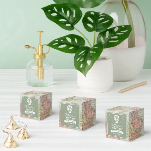 "Oh de plaatsen die ze zullen gaan!" Baby shower r Bedankdoosjes (Meervoudige)