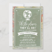 "Oh de plaatsen die ze zullen gaan!" Baby shower r Kaart (Voorkant)