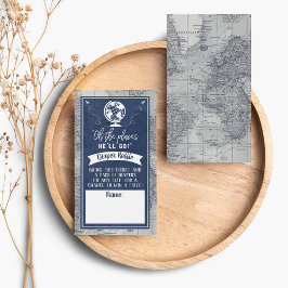 "Oh de plaatsen waar hij zal gaan!" Baby reiskaart Informatiekaartje