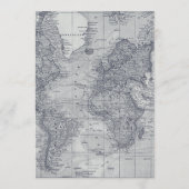 "Oh de plaatsen waar hij zal gaan!" Baby shower re Menu (Achterkant)