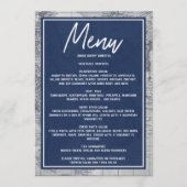 "Oh de plaatsen waar hij zal gaan!" Baby shower re Menu (Voorkant)