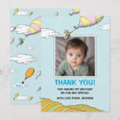 Oh, de plaatsen waar hij zal gaan! - Eerste verjaa Bedankkaart (Voorkant / Achterkant)