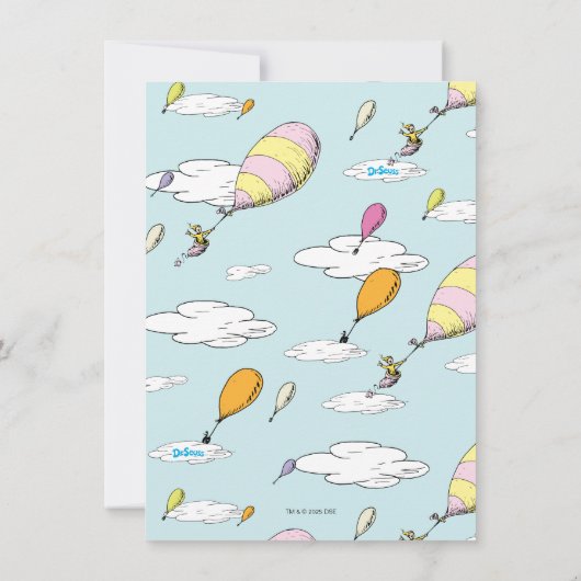 Oh, de plaatsen waar hij zal gaan! - Eerste verjaa Bedankkaart (Achterkant)