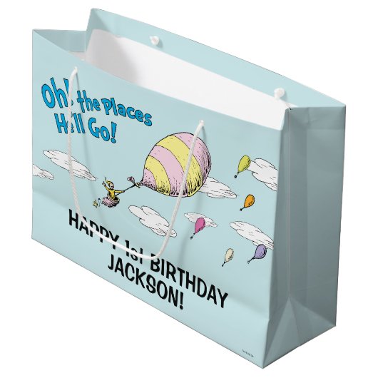 Oh, de plaatsen waar hij zal gaan! - Eerste verjaa Groot Cadeauzakje (Voorkant Gekanteld)