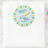 Oh, de plaatsen waar hij zal gaan! - Eerste verjaa Ronde Sticker (Tas)