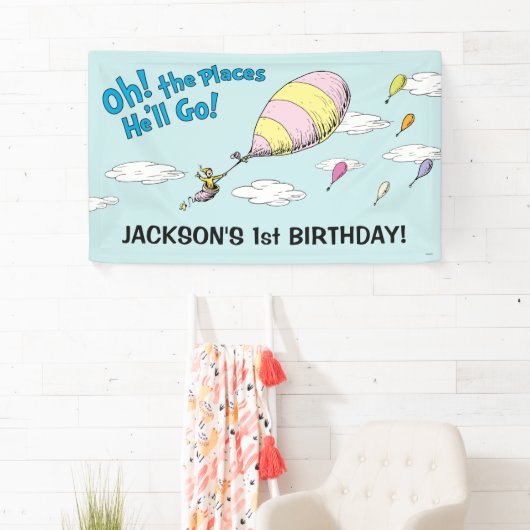 Oh, de plaatsen waar hij zal gaan! - Eerste verjaa Spandoek (Insitu)