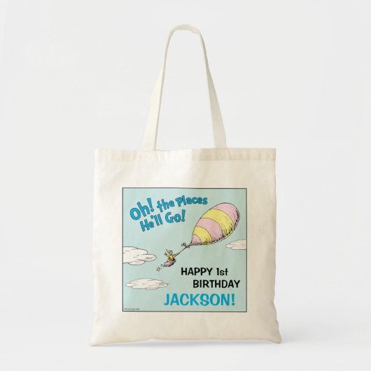 Oh, de plaatsen waar hij zal gaan! - Eerste verjaa Tote Bag (Voorkant)