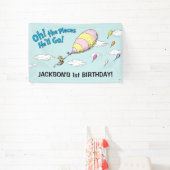 Oh, de plaatsen waar hij zal gaan! - First Birthda Spandoek (Insitu)