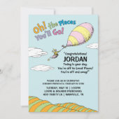 Oh, de plaatsen waar je gaat! Aankondiging afstude (Voorkant)