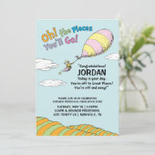 Oh, de plaatsen waar je gaat! Aankondiging afstude (Staand voorkant)