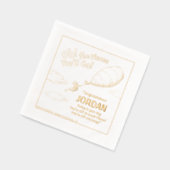 Oh, de plaatsen waar je gaat! Aankondiging afstude Folie Servetten (Links)