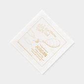 Oh, de plaatsen waar je gaat! Aankondiging afstude Folie Servetten (Rechts)