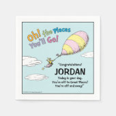 Oh, de plaatsen waar je gaat! Aankondiging afstude Servetten (Voorkant)