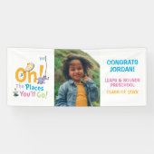 Oh, de plaatsen waar je gaat! Aankondiging afstude Spandoek (Horizontaal)