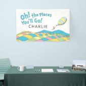 Oh! De plaatsen waar je gaat! Boy Birthday Banner (Beurs)