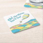 Oh! De plaatsen waar je gaat! Boy Birthday Kartonnen Onderzetters (Schuin)