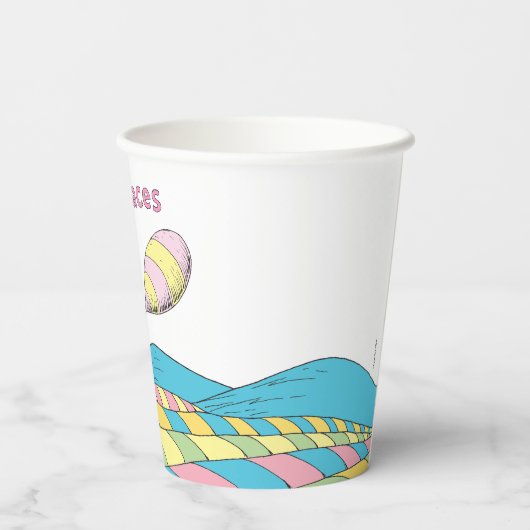 Oh! De plaatsen waar je gaat! Girl Birthday Papieren Bekers (Achterkant)