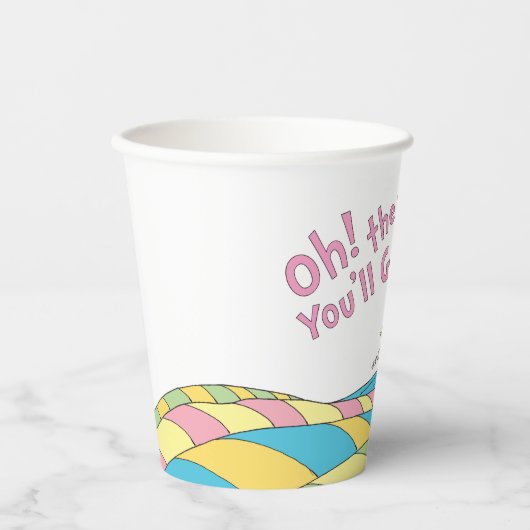 Oh! De plaatsen waar je gaat! Girl Birthday Papieren Bekers (Voorkant)