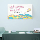 Oh! De plaatsen waar je gaat! Girl Birthday Spandoek (Beurs)