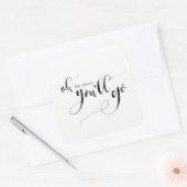 Oh, de plaatsen waar je gaat stickers (Envelop)