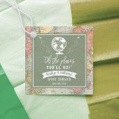 "Oh de plaatsen waar je heen gaat!" Baby shower re Bedankjes Labels