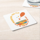 Oh, de plaatsen waar je heen gaat! "Het beste van  Kartonnen Onderzetters (Schuin)