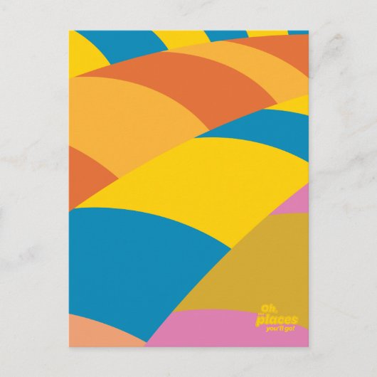 Oh, de plaatsen waar je heen gaat! Kleurrijke ball Briefkaart (Voorkant)