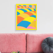 Oh, de plaatsen waar je heen gaat! Kleurrijke ball Canvas Afdruk (Insitu (Woonkamer))