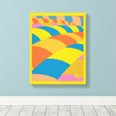 Oh, de plaatsen waar je heen gaat! Kleurrijke ball Canvas Afdruk (Insitu (Houten vloer))