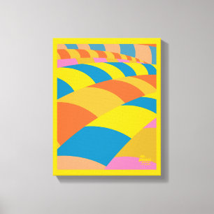 Oh, de plaatsen waar je heen gaat! Kleurrijke ball Canvas Afdruk