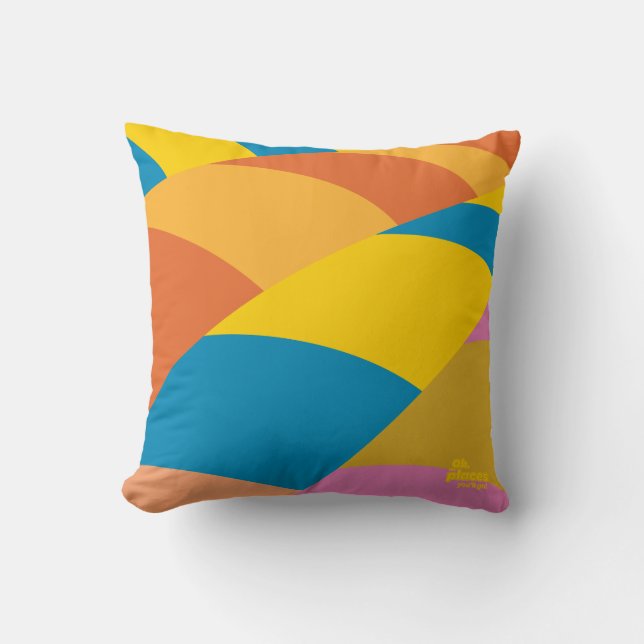 Oh, de plaatsen waar je heen gaat! Kleurrijke ball Kussen (Voorkant)