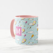 Oh, de plaatsen waar je heen gaat! Monogram Mok (Voorkant links)