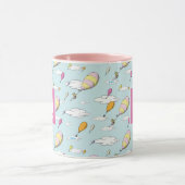 Oh, de plaatsen waar je heen gaat! Monogram & Naam Mok (Midden)