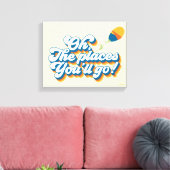 Oh, de plaatsen waar je heen gaat! Offerte met bal Canvas Afdruk (Insitu (Woonkamer))