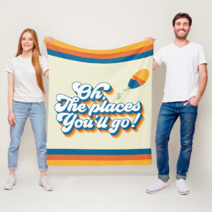 Oh, de plaatsen waar je heen gaat! Offerte met bal Fleece Deken