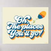 Oh, de plaatsen waar je heen gaat! Offerte met bal Poster (Voorkant)