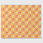 Oh, de plaatsen waar je heen gaat | Oranje blokpat Cadeaupapier (Vlak)